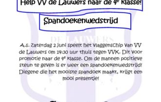 Spandoekenwedstrijd De Lauwers 1 – VVK 1