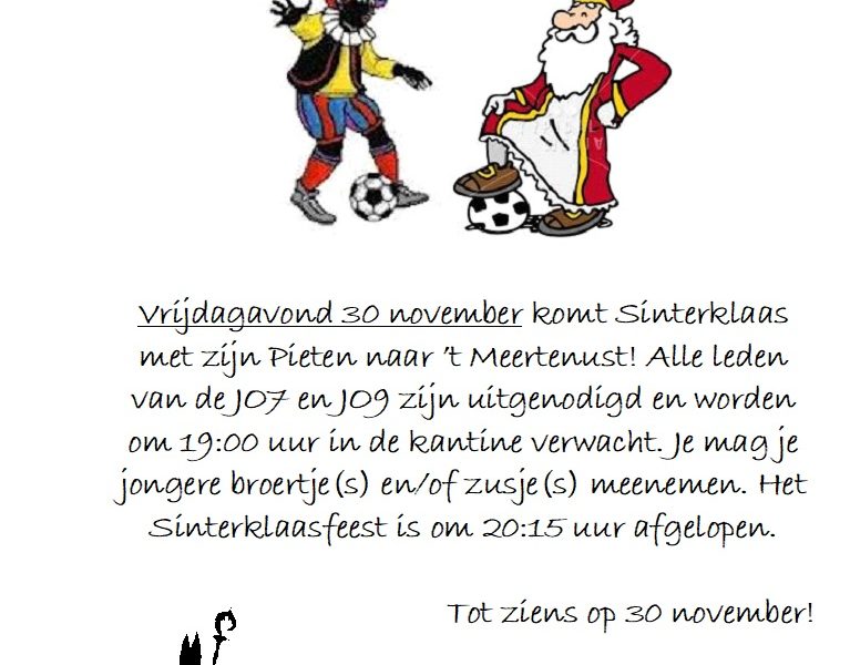 Sinterklaasfeest VV de Lauwers 30 november
