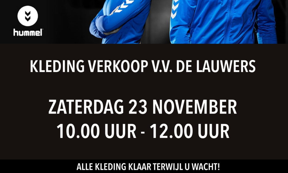 Kledingverkoop De Lauwers 23 november