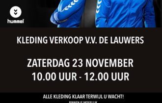 Kledingverkoop De Lauwers 23 november